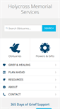 Mobile Screenshot of holycrossmemorial.com