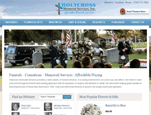 Tablet Screenshot of holycrossmemorial.com